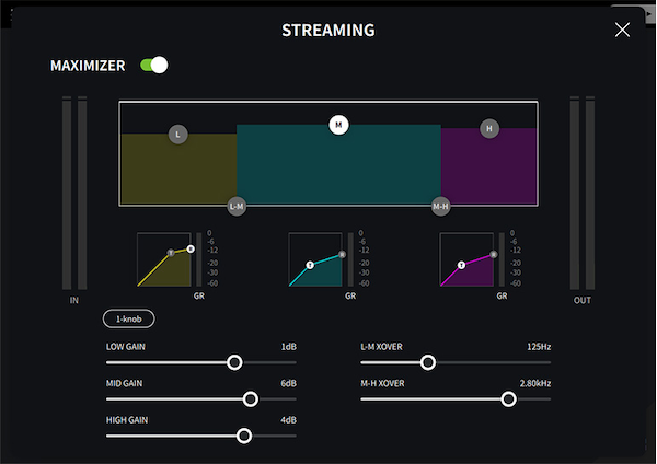 Yamaha AG08: Maximizer