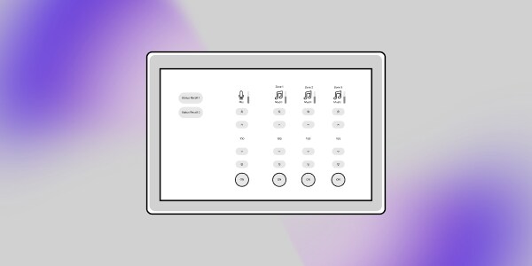 Icono de dispositivo de control de pantalla táctil con aura
