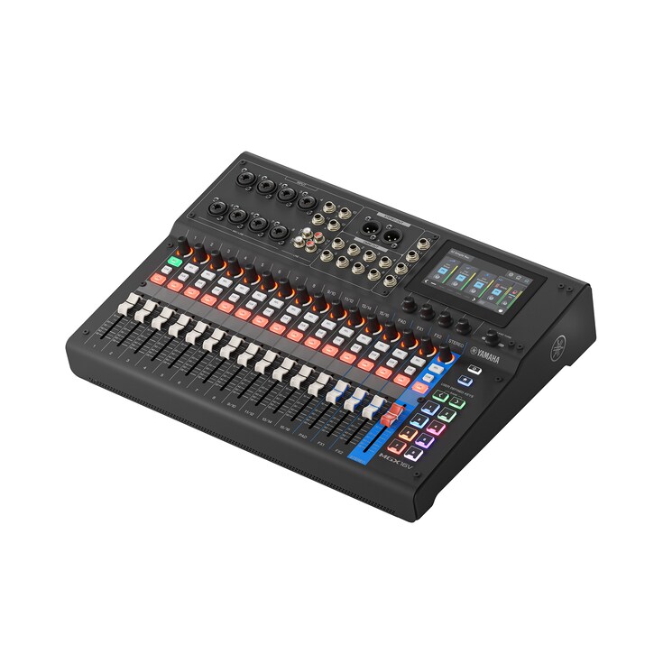 Consola de mezcla digital de 22 canales con interfaz de video Yamaha MGX16V B (Negro)