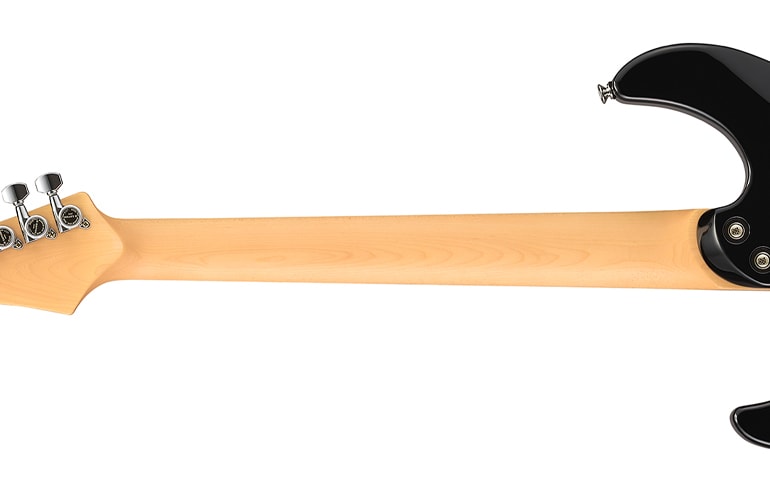 Back of Pacifica Professional showing Custom Tinted Satin neck finish.