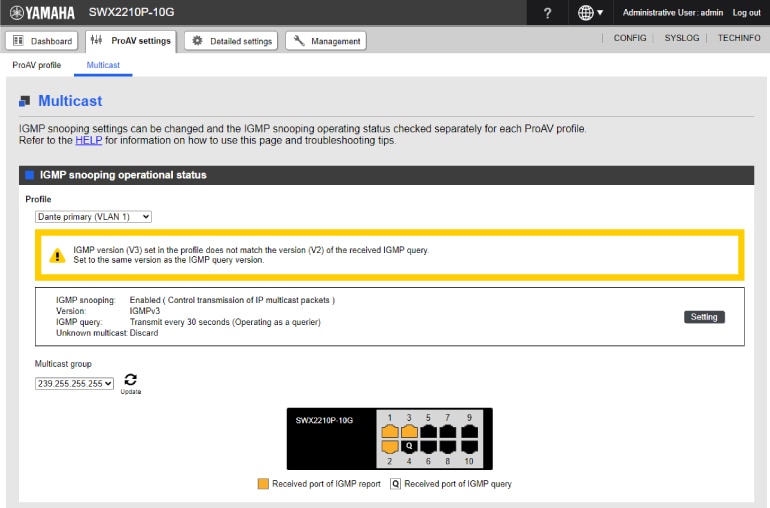 Yamaha SWX2210P-10G: One-click Optimization