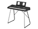 Teclados portátiles Yamaha PSR-E583 colocados en el soporte para teclado Yamaha L-2C