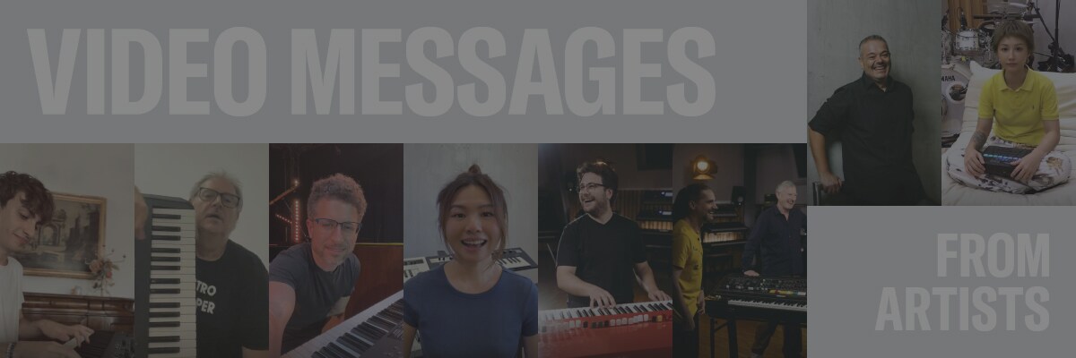 Video messages from artists banner
