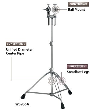 DOUBLE TOM STANDS / TOM HOLDERS / TOM CLAMPS