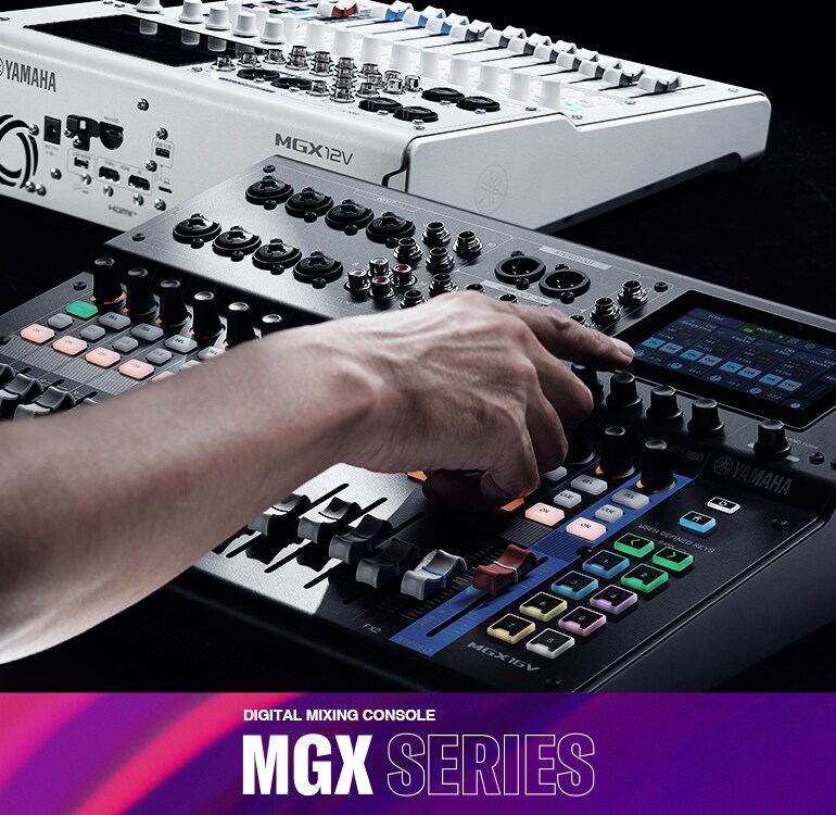 Consola de mezcla digital Yamaha serie MGX