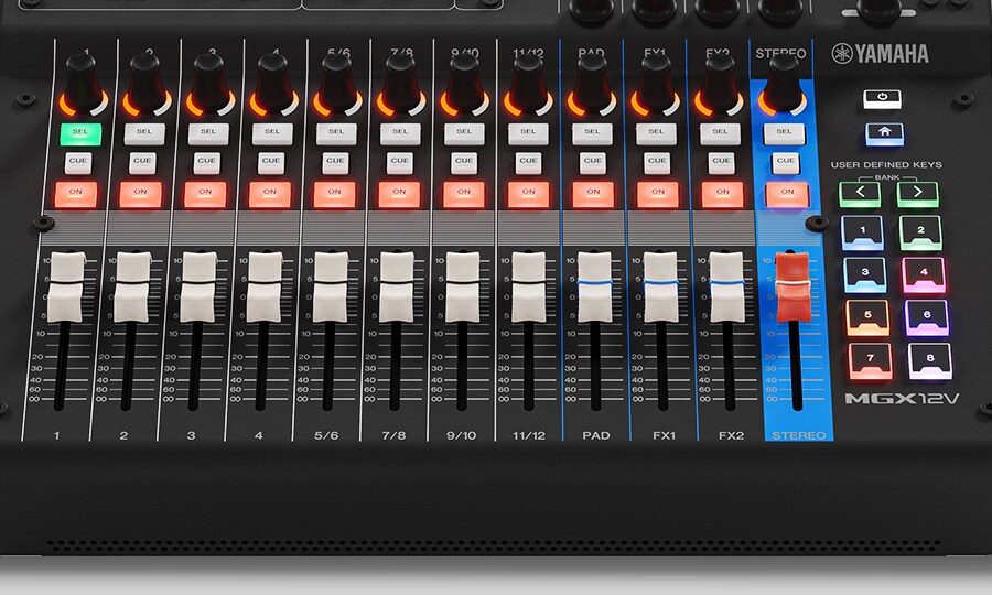 Yamaha MGX12V: Potencia. Capacidad. Versatilidad.