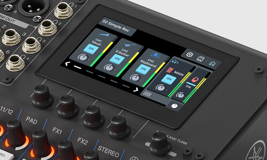 Yamaha MGX12V: Control rápido e intuitivo