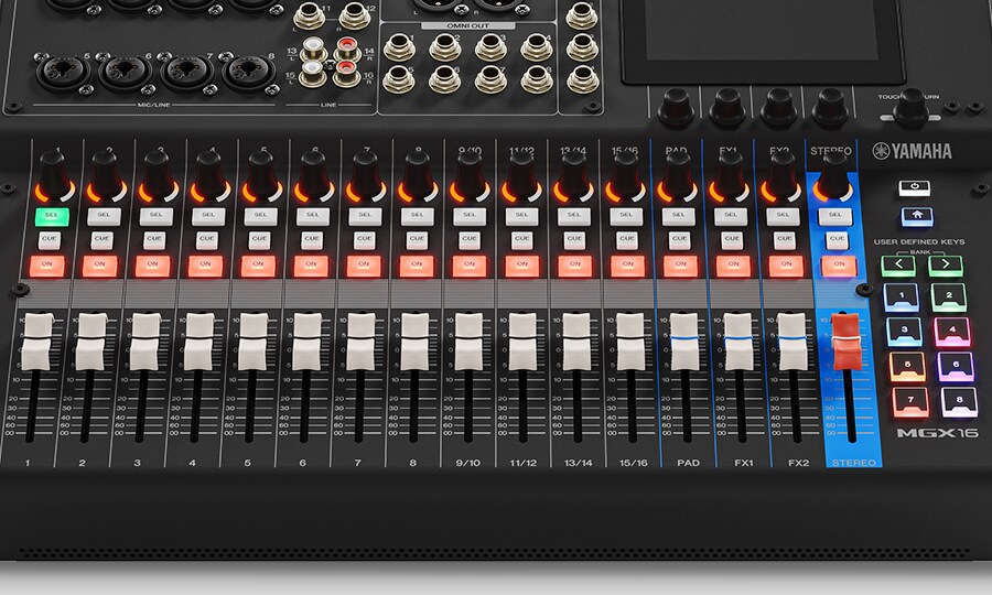 Yamaha MGX16: Potencia. Capacidad. Versatilidad.