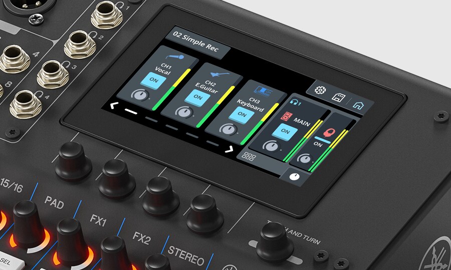 Yamaha MGX16: Control rápido e intuitivo