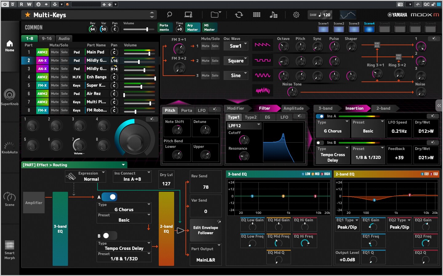 Screenshot of the product interface