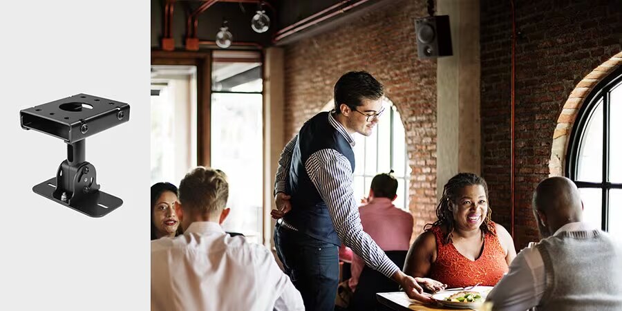 Monitor Yamaha MSP3A para música ambiental en restaurantes y cafeterías