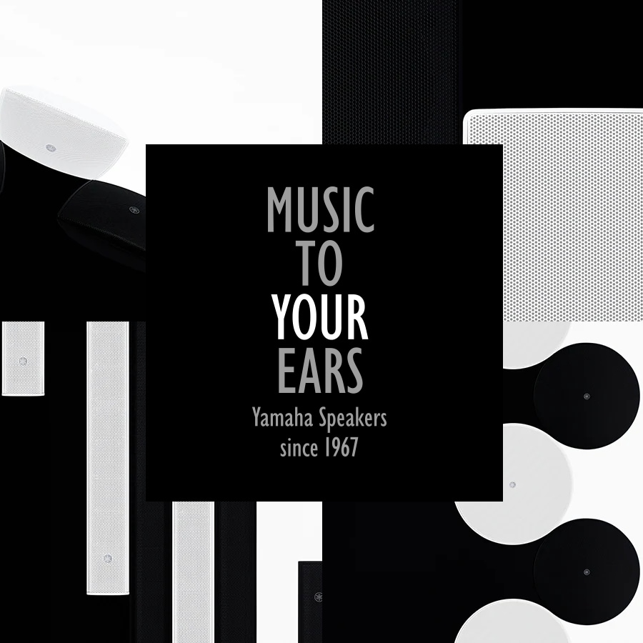 A banner link to the page of Speakers for Background Music.